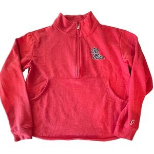 💙❤️Ole Miss League Red 1/4 zip women’s sweatshirt. Size M Hotty Toddy!